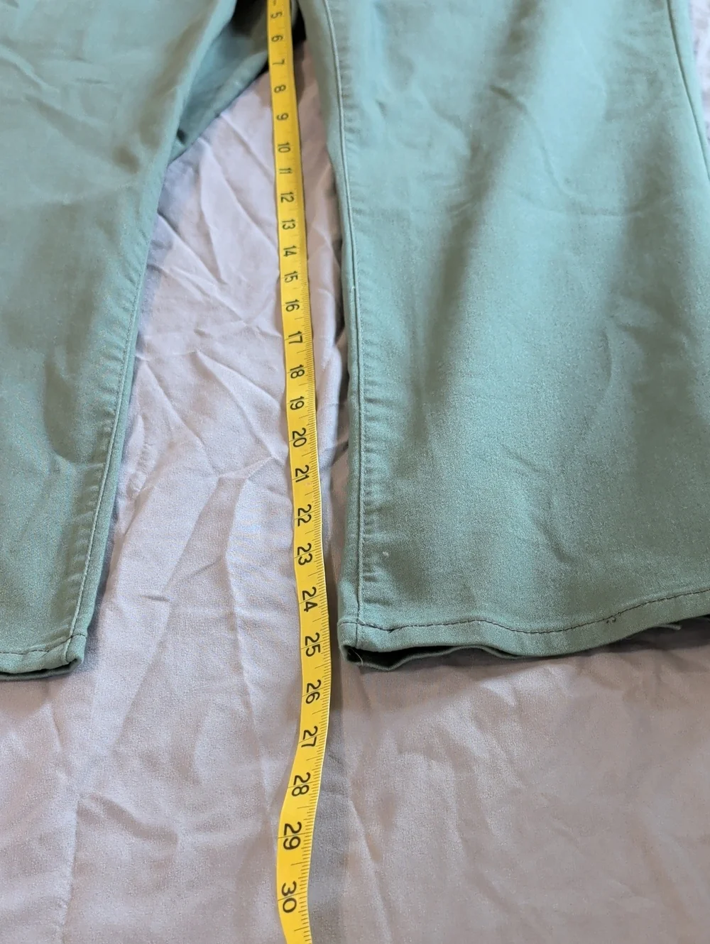NWT Women's Size 3X Stitch Star Pull On Ankle Bootcut High Rise Green Jeans